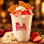 Malteada Chocolate Blanco + Fresas