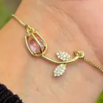 Pulsera tulipan rosa