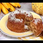 Bolo Canela com Banana