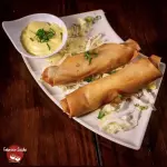 Harumaki salmão grel. cream cheese