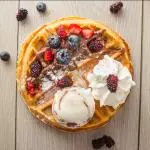 Waffle normal (1 porción)