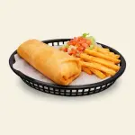 Arrollado de pollo con papas