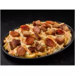 Choripapa con Chicharrón