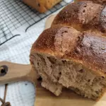 Pão de chocolate 70% e Passas