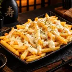 Batata Frita e cream chesse.