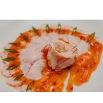 Carpaccio de salmão com pimenta