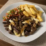 Carne do sol com macaxeira frita