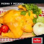 Pierna y pechuga.