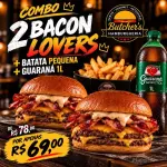2 BACON LOVERS ,1 BTT P, 1 GUARANÁ 1