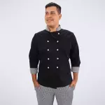 JALECO DE CHEF SLIM (2008) PRETO
