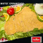 Bistec empanizado.