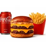 COMBO HORA DUPLO CHEDDAR BURGUER
