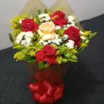 Buquê com 5 rosas