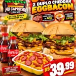 COMBO 2 duplo cheddar egg bacon