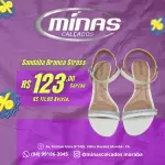 Sandália Branca Strass RF:83081445