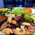 Botana de Camarón Cocido & Pulpo