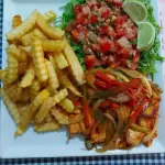 Fajitas de pollo a la plancha