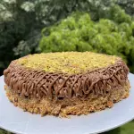 Mostachón de nutella con pistache