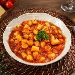 Nhoque de Mandioca à Bolonhesa