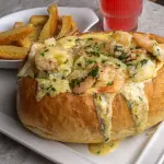 DIP de espinacas & camarones