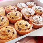 Espirales de crema y pasas 🥐🍯