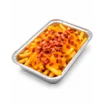 Papas fritas con cheddar y bacon