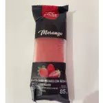 Paleta Morango com Leite Condensado