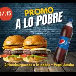 DUO A LO POBRE (2burger+pepsi jumbo)