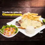 TRUCHA EN SALSA DE CHAMPIÑONES