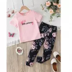 Leggings con camiseta con estampado