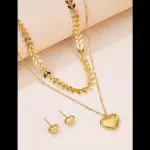 3 Set joya con adorno de corazón
