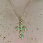 Dije Cruz Larimar y Mixto