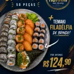 COMBO ORIENTE 50 PEÇAS + TEMAKI