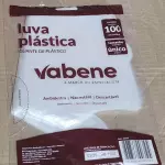 Luvas plásticas transparentes