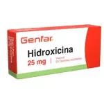 HIDROXICINA 25MG CAJA X 20 TAB