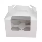 Caja de Cupcake 16.5x15x10cm 4 cavid