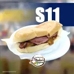Sanduíche c/Presunto e Banana