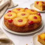 Torta volteada de piña 🍍 cerezas 🍒