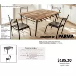 COMEDOR PARMA 4P