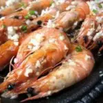 Plancha de camarones