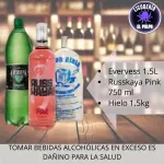 RussKaya Pink750ml+Everes+hielo