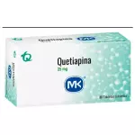 QUETIAPINA 25 MG CAJA X 30 TABLETAS