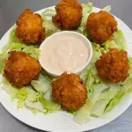 Bolas de camarón frito