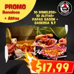 10boneless+10alitas+papas bacon+cola