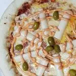 Jamón Palmitos y Salsa Golf Con Borde