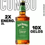 Combo Whisky J. Daniels Apple 1L