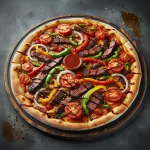 Pizza Lomo Res BBQ