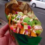 Tostitos con ceviche mixto