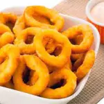 Aneis de Cebola Empanados
