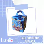 Caja cuadrada con asa